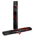 Skin Decal Wrap 2 Pack for Juul Vapes Baja 0004 Red Dark JUUL NOT INCLUDED