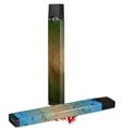 Skin Decal Wrap 2 Pack for Juul Vapes Exotic Wood White Oak Burl Burst Tropical Green JUUL NOT INCLUDED