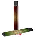 Skin Decal Wrap 2 Pack for Juul Vapes Exotic Wood Zebra Wood Vertical Burst Red Cherry JUUL NOT INCLUDED