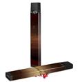 Skin Decal Wrap 2 Pack for Juul Vapes Exotic Wood Rosewood Burst Red Cherry JUUL NOT INCLUDED