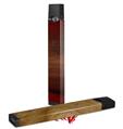 Skin Decal Wrap 2 Pack for Juul Vapes Exotic Wood Rosewood Burst Fire Red JUUL NOT INCLUDED