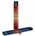 Skin Decal Wrap 2 Pack for Juul Vapes Exotic Wood Karelian Burl Burst Fire Red JUUL NOT INCLUDED