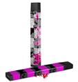 Skin Decal Wrap 2 Pack for Juul Vapes Checker Skull Splatter Pink JUUL NOT INCLUDED