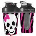 Decal Style Skin Wrap works with Blender Bottle 20oz Pink Zebra Skull (BOTTLE NOT INCLUDED)