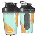 Decal Style Skin Wrap works with Blender Bottle 20oz Oranges Blue (BOTTLE NOT INCLUDED)