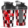 Decal Style Skin Wrap works with Blender Bottle 20oz Checkerboard Splatter (BOTTLE NOT INCLUDED)