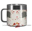 Skin Decal Wrap for Yeti Coffee Mug 14oz Elephant Love - 14 oz CUP NOT INCLUDED by WraptorSkinz