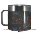 Skin Decal Wrap for Yeti Coffee Mug 14oz Flowers Pattern 07 - 14 oz CUP NOT INCLUDED by WraptorSkinz