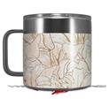 Skin Decal Wrap for Yeti Coffee Mug 14oz Flowers Pattern 17 - 14 oz CUP NOT INCLUDED by WraptorSkinz