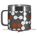 Skin Decal Wrap for Yeti Coffee Mug 14oz Locknodes 04 Burnt Orange - 14 oz CUP NOT INCLUDED by WraptorSkinz