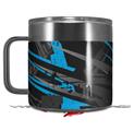 Skin Decal Wrap for Yeti Coffee Mug 14oz Baja 0014 Blue Medium - 14 oz CUP NOT INCLUDED by WraptorSkinz