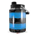 Skin Decal Wrap for Yeti Half Gallon Jug Skull Stripes Blue - JUG NOT INCLUDED by WraptorSkinz