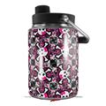 Skin Decal Wrap for Yeti Half Gallon Jug Splatter Girly Skull Pink - JUG NOT INCLUDED by WraptorSkinz