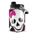 Skin Decal Wrap for Yeti Half Gallon Jug Pink Zebra Skull - JUG NOT INCLUDED by WraptorSkinz