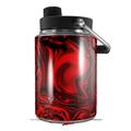 Skin Decal Wrap compatible with Yeti Half Gallon Jug Liquid Metal Chrome Red - JUG NOT INCLUDED by WraptorSkinz
