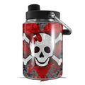 Skin Decal Wrap for Yeti Half Gallon Jug Emo Skull Bones - JUG NOT INCLUDED by WraptorSkinz