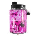 Skin Decal Wrap for Yeti Half Gallon Jug Pink Plaid Graffiti - JUG NOT INCLUDED by WraptorSkinz