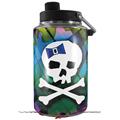 Skin Decal Wrap for Yeti 1 Gallon Jug Rainbow Plaid Skull - JUG NOT INCLUDED by WraptorSkinz