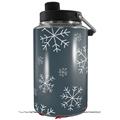 Skin Decal Wrap for Yeti 1 Gallon Jug Winter Snow Dark Blue - JUG NOT INCLUDED by WraptorSkinz