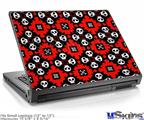 Laptop Skin (Small) - Goth Punk Skulls