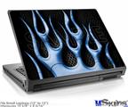 Laptop Skin (Small) - Metal Flames Blue