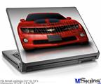 Laptop Skin (Small) - 2010 Chevy Camaro Victory Red - Black Stripes