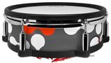 Skin Wrap works with Roland vDrum Shell PD-128 Drum Locknodes 04 Red (DRUM NOT INCLUDED)