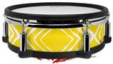 Skin Wrap works with Roland vDrum Shell PD-128 Drum Wavey Yellow (DRUM NOT INCLUDED)