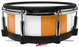 Skin Wrap works with Roland vDrum Shell PD-140DS Drum Psycho Stripes Orange and White (DRUM NOT INCLUDED)