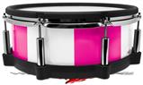 Skin Wrap works with Roland vDrum Shell PD-140DS Drum Psycho Stripes Hot Pink and White (DRUM NOT INCLUDED)