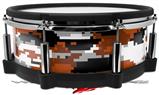 Skin Wrap works with Roland vDrum Shell PD-140DS Drum WraptorCamo Digital Camo Burnt Orange (DRUM NOT INCLUDED)