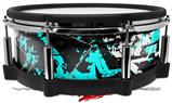 Skin Wrap works with Roland vDrum Shell PD-140DS Drum Baja 0003 Neon Teal (DRUM NOT INCLUDED)