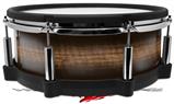 Skin Wrap works with Roland vDrum Shell PD-140DS Drum Exotic Wood Pommele Sapele Burst Dark Mocha (DRUM NOT INCLUDED)