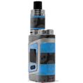 Skin Decal Wrap for Smok AL85 Alien Baby Skull Stripes Blue VAPE NOT INCLUDED