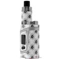 Skin Decal Wrap for Smok AL85 Alien Baby Kearas Daisies Black on White VAPE NOT INCLUDED