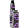 Skin Decal Wrap for Smok AL85 Alien Baby Floral Pattern Purple VAPE NOT INCLUDED