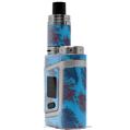 Skin Decal Wrap for Smok AL85 Alien Baby Floating Coral Blue Medium VAPE NOT INCLUDED