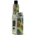 Skin Decal Wrap for Smok AL85 Alien Baby Floating Coral Sage Green VAPE NOT INCLUDED