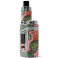 Skin Decal Wrap for Smok AL85 Alien Baby Famingos and Flowers Pink VAPE NOT INCLUDED