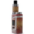 Skin Decal Wrap for Smok AL85 Alien Baby Exotic Wood White Oak Burl Burst Fire Red VAPE NOT INCLUDED