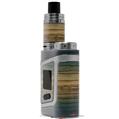 Skin Decal Wrap for Smok AL85 Alien Baby Exotic Wood Zebra Wood Burst Deep Blue VAPE NOT INCLUDED