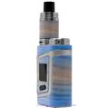 Skin Decal Wrap for Smok AL85 Alien Baby Exotic Wood White Oak Burst Burst Neon Blue VAPE NOT INCLUDED