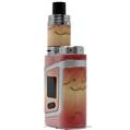 Skin Decal Wrap for Smok AL85 Alien Baby Exotic Wood Karelian Burl Burst Fire Red VAPE NOT INCLUDED