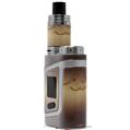 Skin Decal Wrap for Smok AL85 Alien Baby Exotic Wood Karelian Burl Burst Dark Mocha VAPE NOT INCLUDED