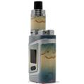 Skin Decal Wrap for Smok AL85 Alien Baby Exotic Wood Karelian Burl Burst Deep Blue VAPE NOT INCLUDED