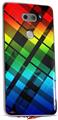 Skin Decal Wrap for LG V30 Rainbow Plaid