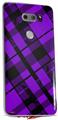 Skin Decal Wrap for LG V30 Purple Plaid