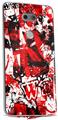 Skin Decal Wrap for LG V30 Red Graffiti