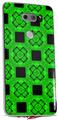 Skin Decal Wrap for LG V30 Criss Cross Green