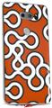 Skin Decal Wrap for LG V30 Locknodes 03 Burnt Orange